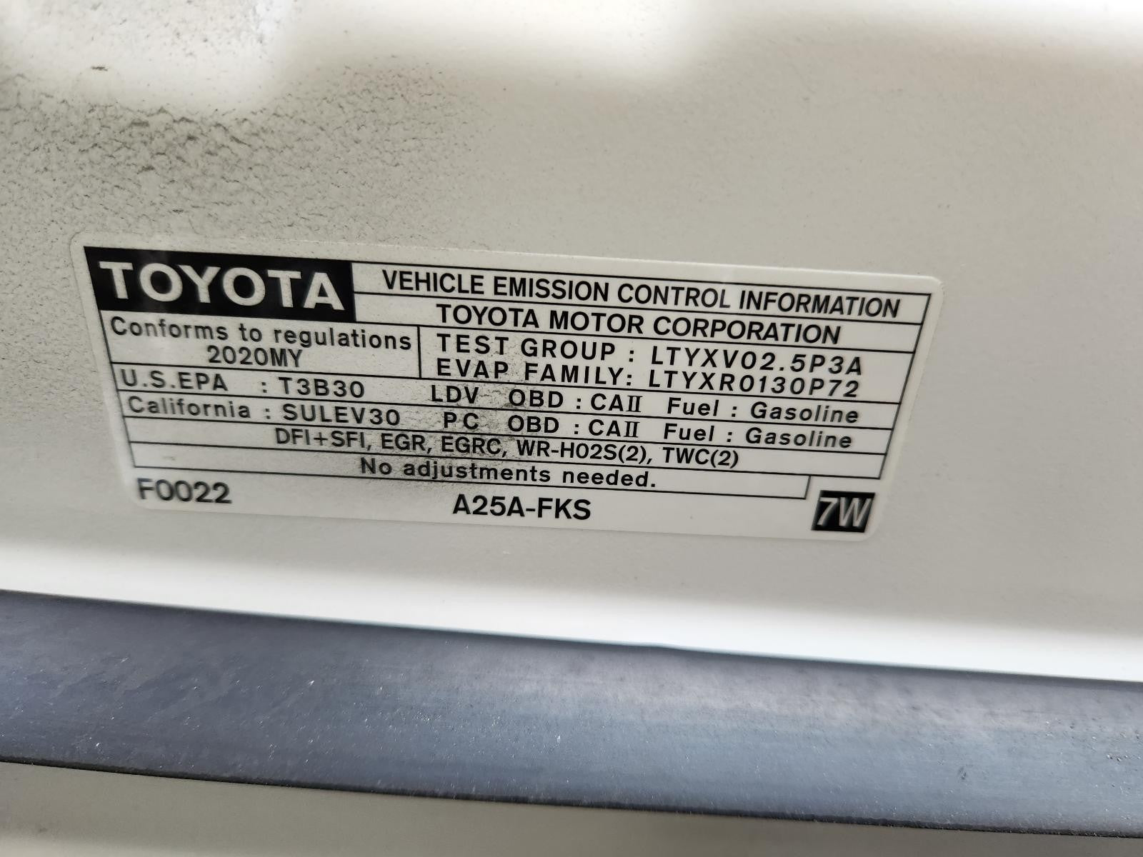 Used Windshield Wiper Motor fits: 2020 Toyota Camry  Grade A