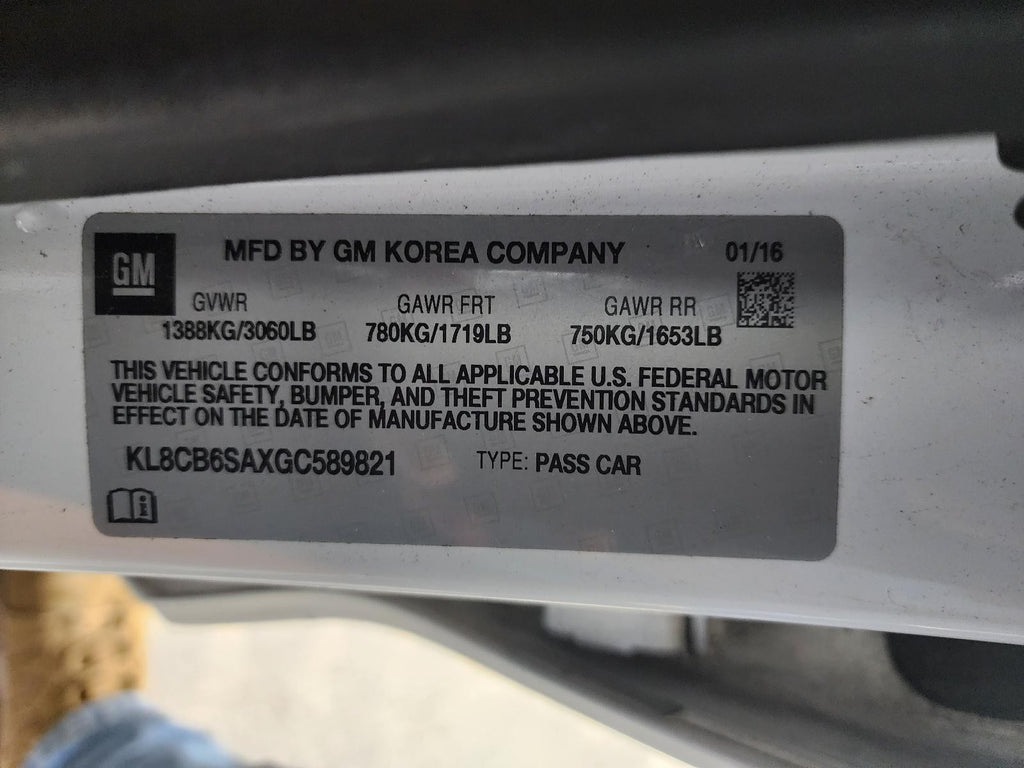 Used Starter Motor fits: 2016 Chevrolet Spark AT Grade A
