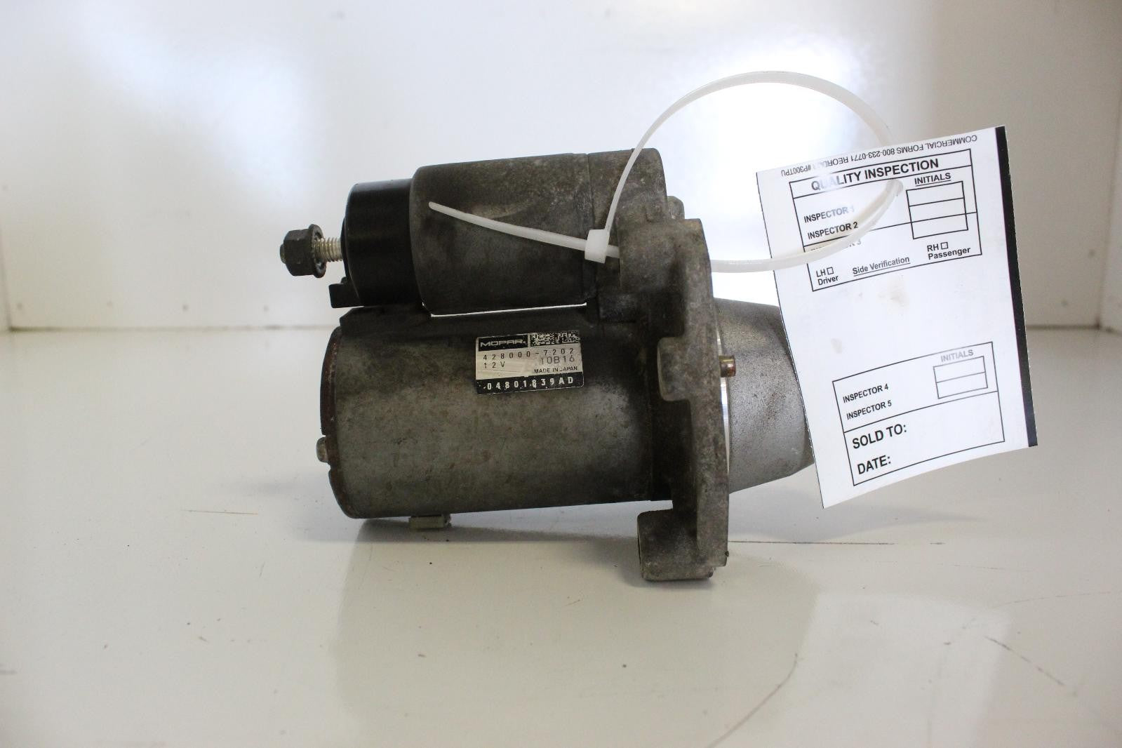 Used Starter Motor fits: 2019 Ram Promaster 1500 van Sdn 3.6 Grade B