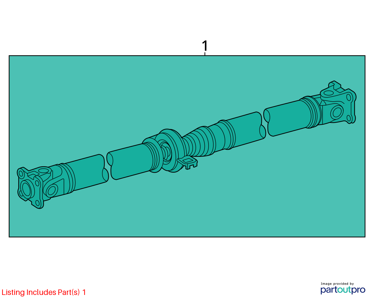 Used Rear Drive Shaft Rear fits: 2013 Toyota Rav4 Rear Grade A