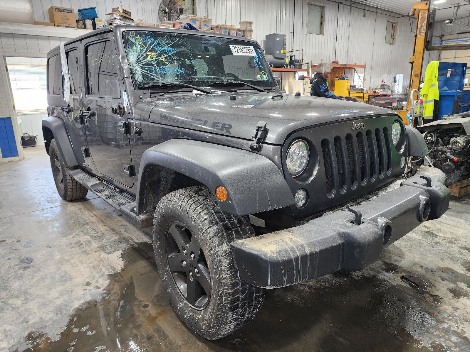Used Rear Right Door Window Regulator Rear fits: 2017 Jeep Wrangler full door el