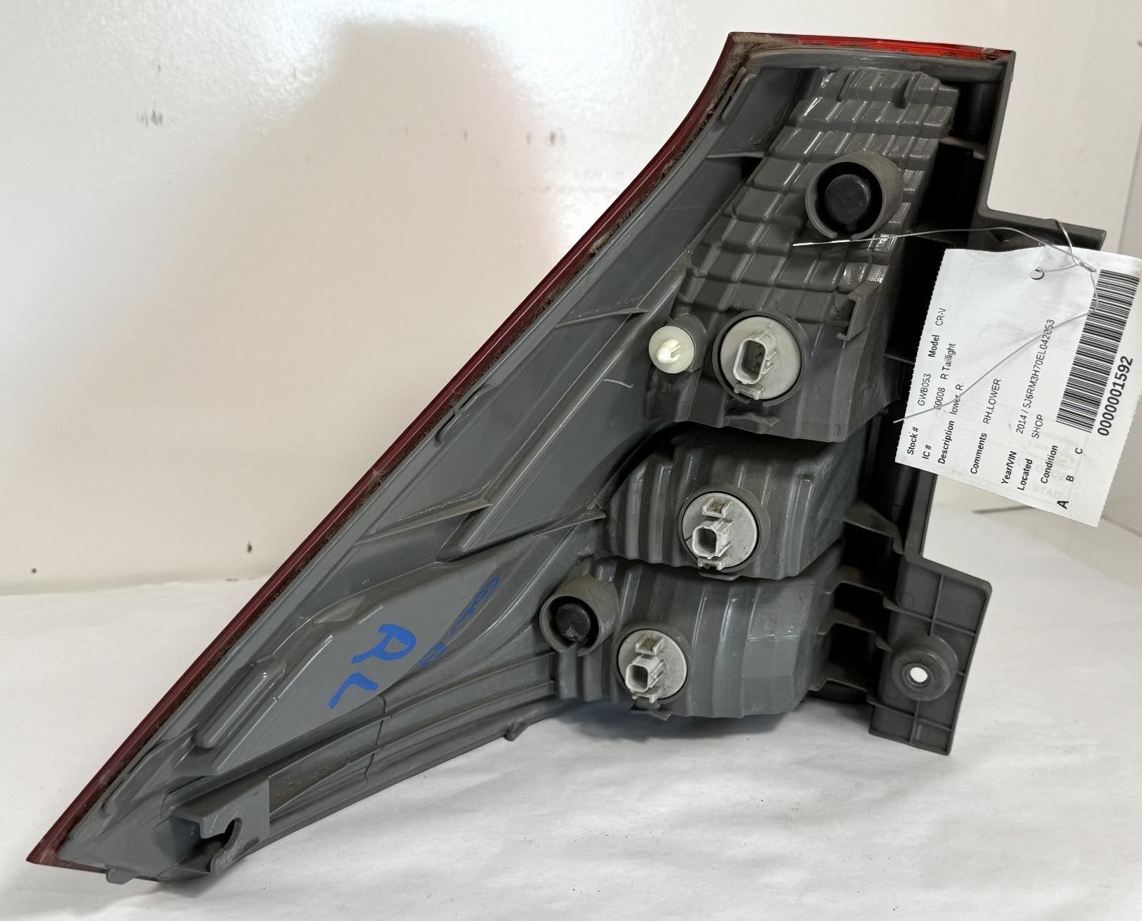 2012-2014 HONDA CR-V R TAILLIGHT RIGHT PASSENGER SIDE LOWER OEM