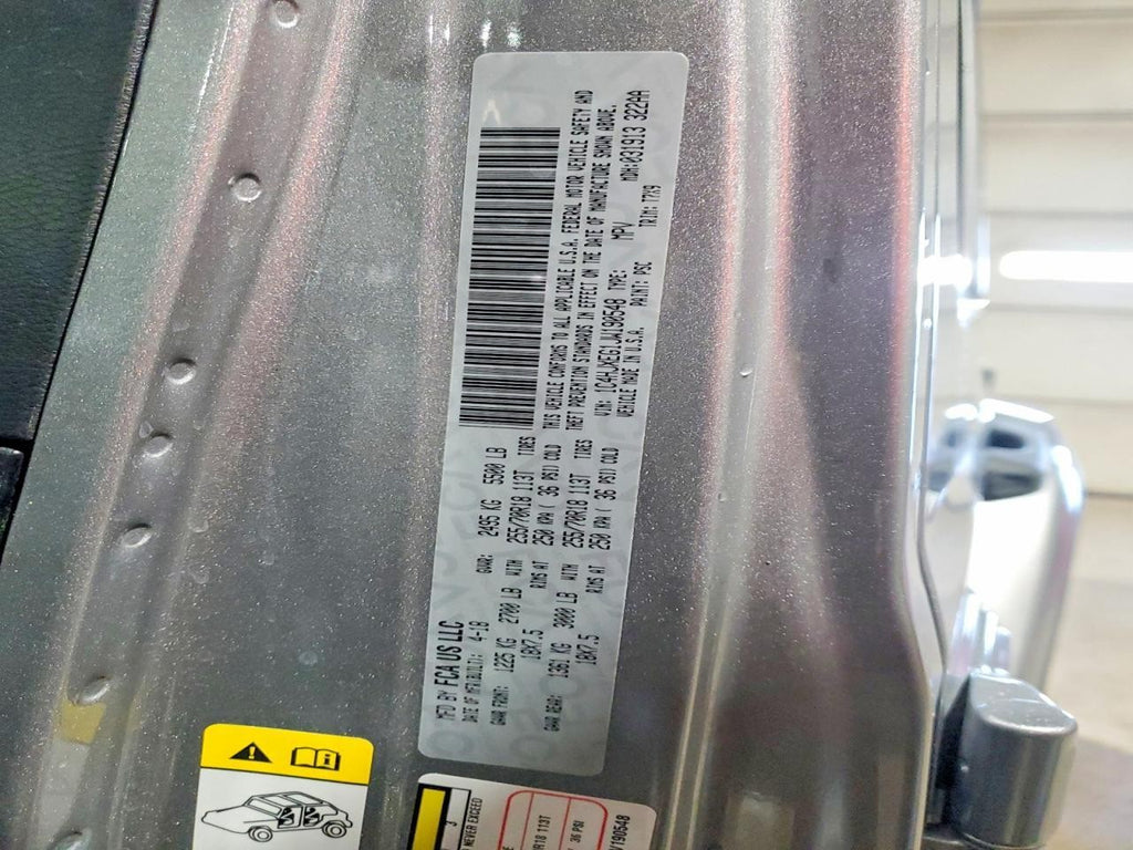 Used Manual Transmission Assembly fits: 2018 Jeep Wrangler VIN X 6th digit JL bo