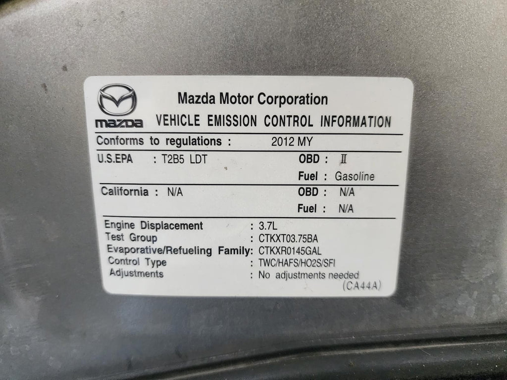 Used Engine Complete Assembly fits: 2012 Mazda CX-9 3.7L VIN A 8th digit Grade C
