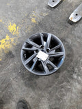 Used Wheel fits: 2019 Kia Optima 16x6-1/2 alloy 10 spoke angled spoke silver Gra
