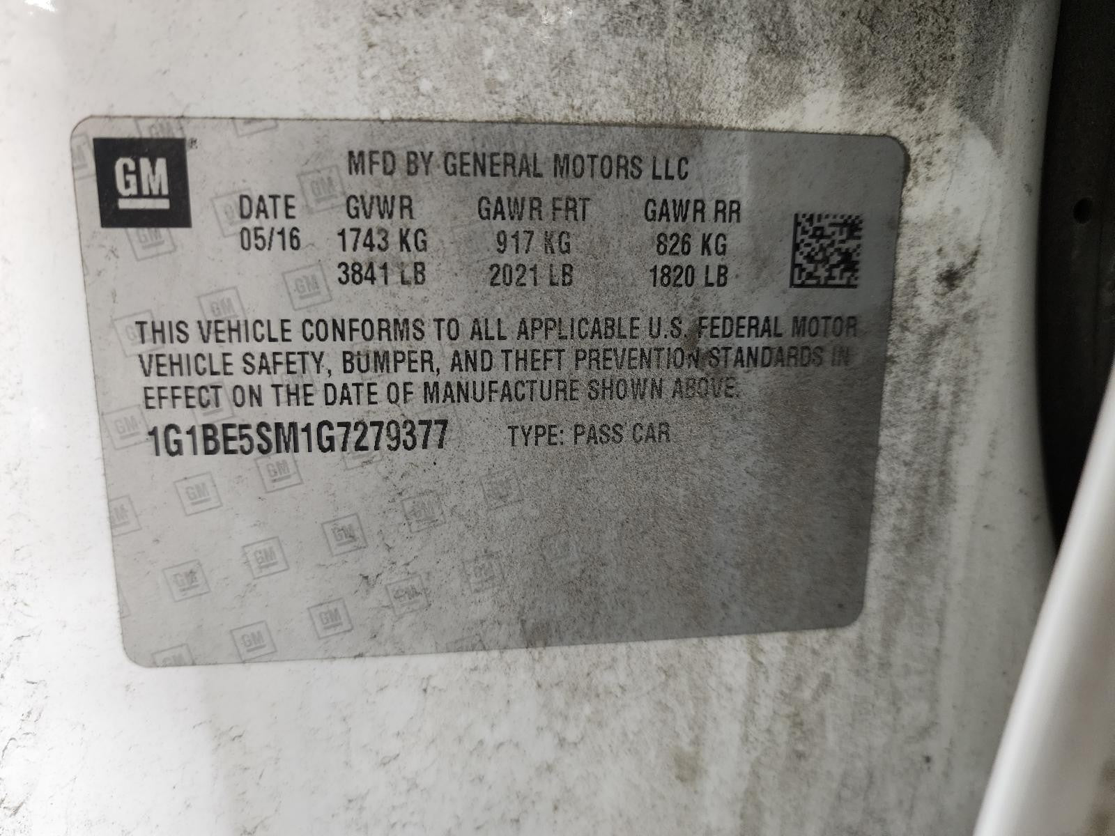 Used Starter Motor fits: 2016 Chevrolet Cruze VIN B 4th digit New Style AT Grade